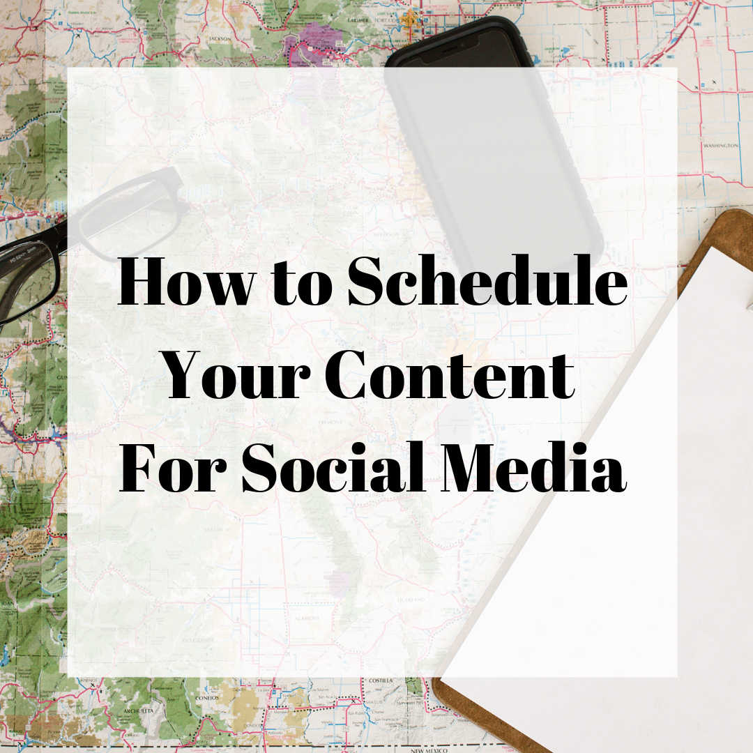 Schedule your content for social media