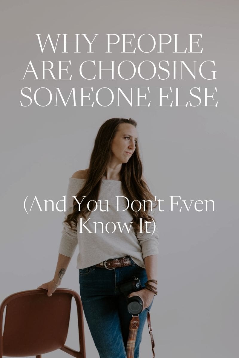 This business podcast for women business owners is all about what your brand is saying behind your back that might be causing your customers and clients to not choose you.